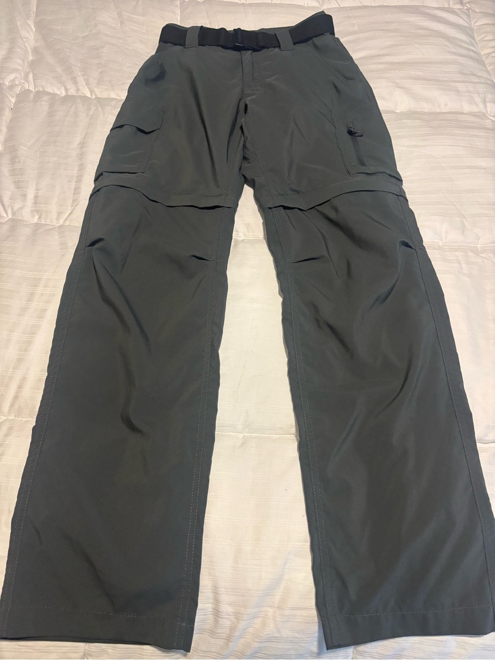 Columbia Gray Convertible Hiking Pants Shorts Size 28 x 32